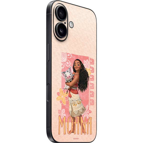 Disney Princess Moana and Pua iPhone 16 Plus Skin